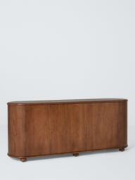 John Lewis Elder 4 Door, 2 Drawer Curved Sideboard, Walnut Finish - thumbnail 4