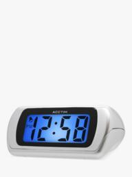 Acctim Auric Digital Alarm Clock, Silver - thumbnail 1