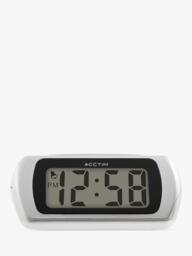 Acctim Auric Digital Alarm Clock, Silver - thumbnail 2