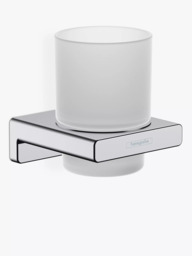 Hansgrohe AddStoris Toothbrush Tumbler & Wall-Mounted Holder - thumbnail 1
