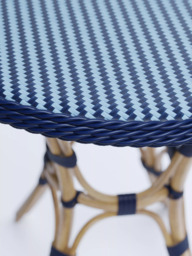 Laura Ashley Riviera 2-Seater Woven Garden Bistro Table & Chairs Set - thumbnail 5
