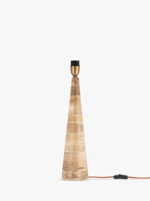 nkuku Chameli Mango Wood Table Lamp Base, Natural