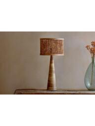 nkuku Chameli Mango Wood Table Lamp Base, Natural - thumbnail 4
