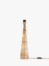 nkuku Chameli Mango Wood Table Lamp Base, Natural - thumbnail 1