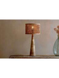 nkuku Chameli Mango Wood Table Lamp Base, Natural - thumbnail 3