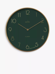 Acctim Madison Analogue Quartz Wall Clock, 35cm, Urban Jungle/Gold