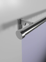 John Lewis Made to Order Select Gliding Curtain Pole with Stud Finial, Wall Fix, Dia.30mm - thumbnail 4
