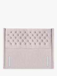 John Lewis Margot Winged Full Depth Upholstered Headboard, King Size
