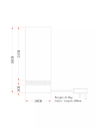 John Lewis Dexter Touch Lamp - thumbnail 5