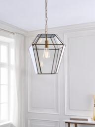 John Lewis Timeless Lantern Pendant Ceiling Light, Antique Brass - thumbnail 6
