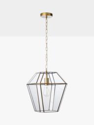John Lewis Timeless Lantern Pendant Ceiling Light, Antique Brass - thumbnail 3