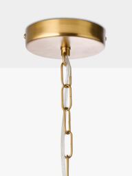 John Lewis Timeless Lantern Pendant Ceiling Light, Antique Brass - thumbnail 5