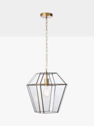 John Lewis Timeless Lantern Pendant Ceiling Light, Antique Brass - thumbnail 1