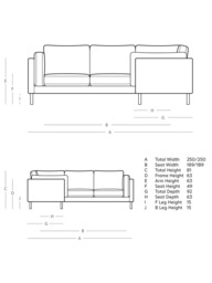 Swoon Munich 5 Seater Corner Sofa, Dark Leg - thumbnail 2