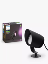 Philips Hue White and Colour Ambiance Lily LED XL Smart Outdoor Spotlight Extension, Black - thumbnail 1