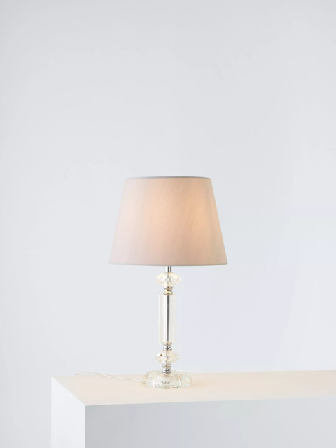 John Lewis Crystal Column Table Lamp, Clear - image 1