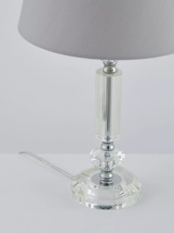 John Lewis Crystal Column Table Lamp, Clear - thumbnail 5
