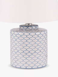 Pacific Demetri Glazed Ceramic Table Lamp, Grey - thumbnail 2