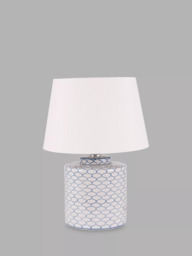 Pacific Demetri Glazed Ceramic Table Lamp, Grey - thumbnail 1