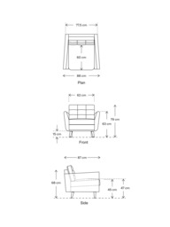 Swyft Model 10 Armchair, Dark Leg - thumbnail 2