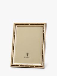 L'OBJET Stars Photo Frame with Swarovski Crystals, Gold Plated - thumbnail 1