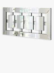 Yearn Tokyo Bevelled Glass Rectangular Wall Mirror, 56 x 119cm, Black