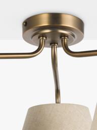 John Lewis Fulham 3 Arm Semi Flush Ceiling Light - thumbnail 5