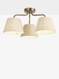 John Lewis Fulham 3 Arm Semi Flush Ceiling Light - thumbnail 1