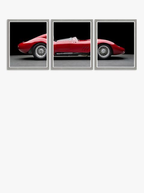 Brookpace Lascelles Maserati 250S Fantuzzi Triptych Framed Photographic Print, 65 x 175cm, Red/Black - image 1