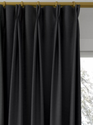Laura Ashley Swanson Made to Measure Curtains or Roman Blind, Charcoal - thumbnail 4