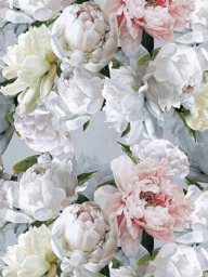 Designers Guild Peonia Grande Made to Measure Curtains or Roman Blind, Zinc - thumbnail 1