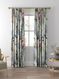 Designers Guild Peonia Grande Made to Measure Curtains or Roman Blind, Zinc - thumbnail 5