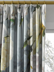 Designers Guild Peonia Grande Made to Measure Curtains or Roman Blind, Zinc - thumbnail 2