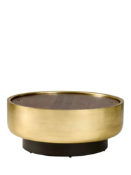 west elm Drum Coffee Table, Antique Brass - thumbnail 4