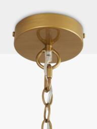 Pottery Barn Bristol Bowl Beaded Wood Chandelier Ceiling Light, Natural - thumbnail 3