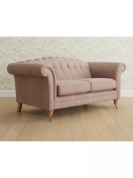 Laura Ashley Gloucester Medium 2 Seater Sofa, Oak Leg