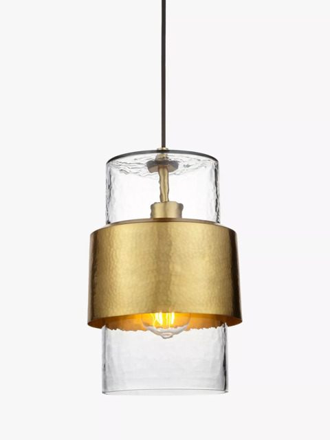 Bay Lighting Dhara Single Pendant Ceiling Light, Gold - image 1