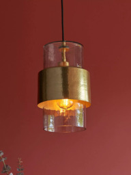 Bay Lighting Dhara Single Pendant Ceiling Light, Gold - thumbnail 3