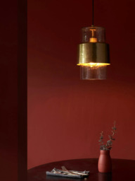 Bay Lighting Dhara Single Pendant Ceiling Light, Gold - thumbnail 4