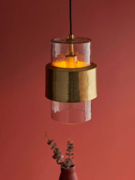 Bay Lighting Dhara Single Pendant Ceiling Light, Gold - thumbnail 5