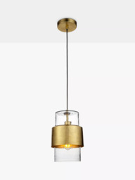 Bay Lighting Dhara Single Pendant Ceiling Light, Gold - thumbnail 2