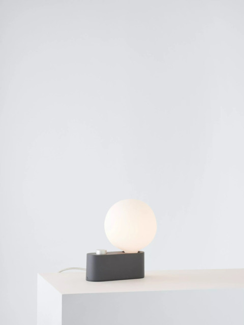 Tala Alumina Table/Wall Lamp with Sphere IV ES LED Dim to Warm Globe Bulb - image 1