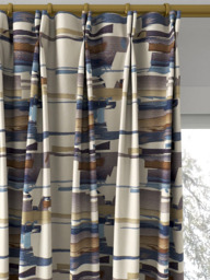 Harlequin Momentum 4 Made to Measure Curtains or Roman Blind, Old Navy/Denim/Tan - thumbnail 4