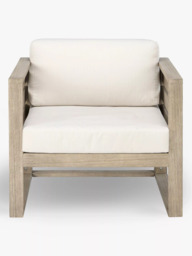 John Lewis St Ives Garden Lounging Chair FSC-Certified (Eucalyptus Wood), Natural - thumbnail 2
