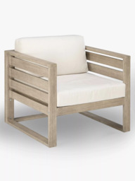 John Lewis St Ives Garden Lounging Chair FSC-Certified (Eucalyptus Wood), Natural - thumbnail 1
