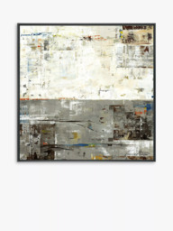 John Lewis Valeria Mravyan 'GreyZone II' Framed Canvas Print, 104 x 104cm, Grey - thumbnail 1