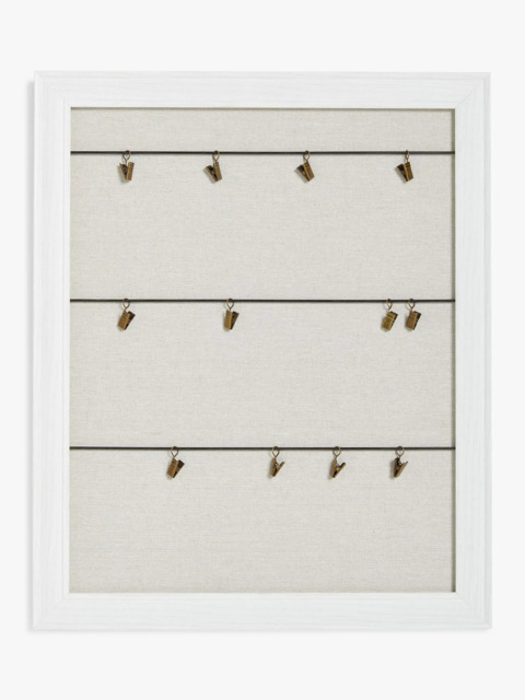 John Lewis Clip Board Photo Frame, Natural - image 1