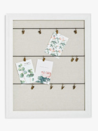 John Lewis Clip Board Photo Frame, Natural - thumbnail 2