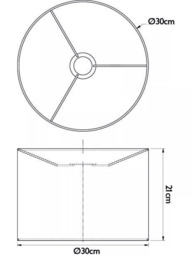 John Lewis Sophia Pure Linen Drum Lampshade - thumbnail 6