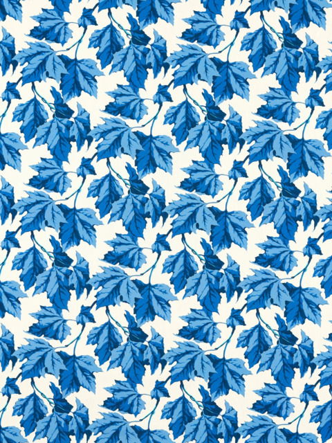 Harlequin x Sophie Robinson Dappled Leaf Made to Measure Curtains or Roman Blind, Lapis - image 1
